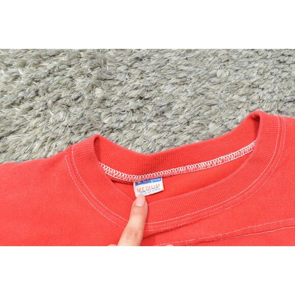 Champion NFL Cardinals #1 Single Stiched VTG Red Cotton T-Shirt Men's M STAIN - Picture 5 of 8